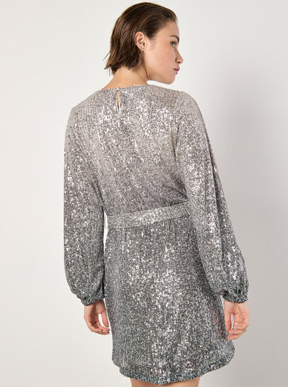 Ombre Sequin Mini Dress