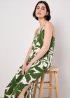 Floral Silhouette Cami Midi Dress, Green, large