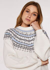 Fairisle Jumper, Blue, large