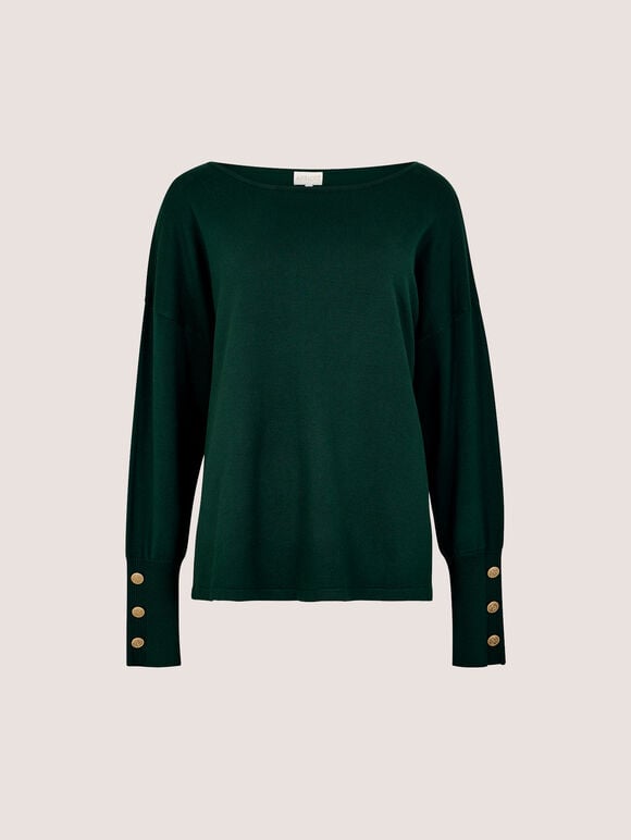 Soft Jersey Knit Top, Green, large