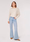 Button Back Knitted Top, Stone, large