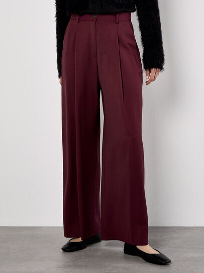 Tailored Wide-Leg Trousers