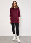 Soft Touch Batwing Top, Burgundy, large