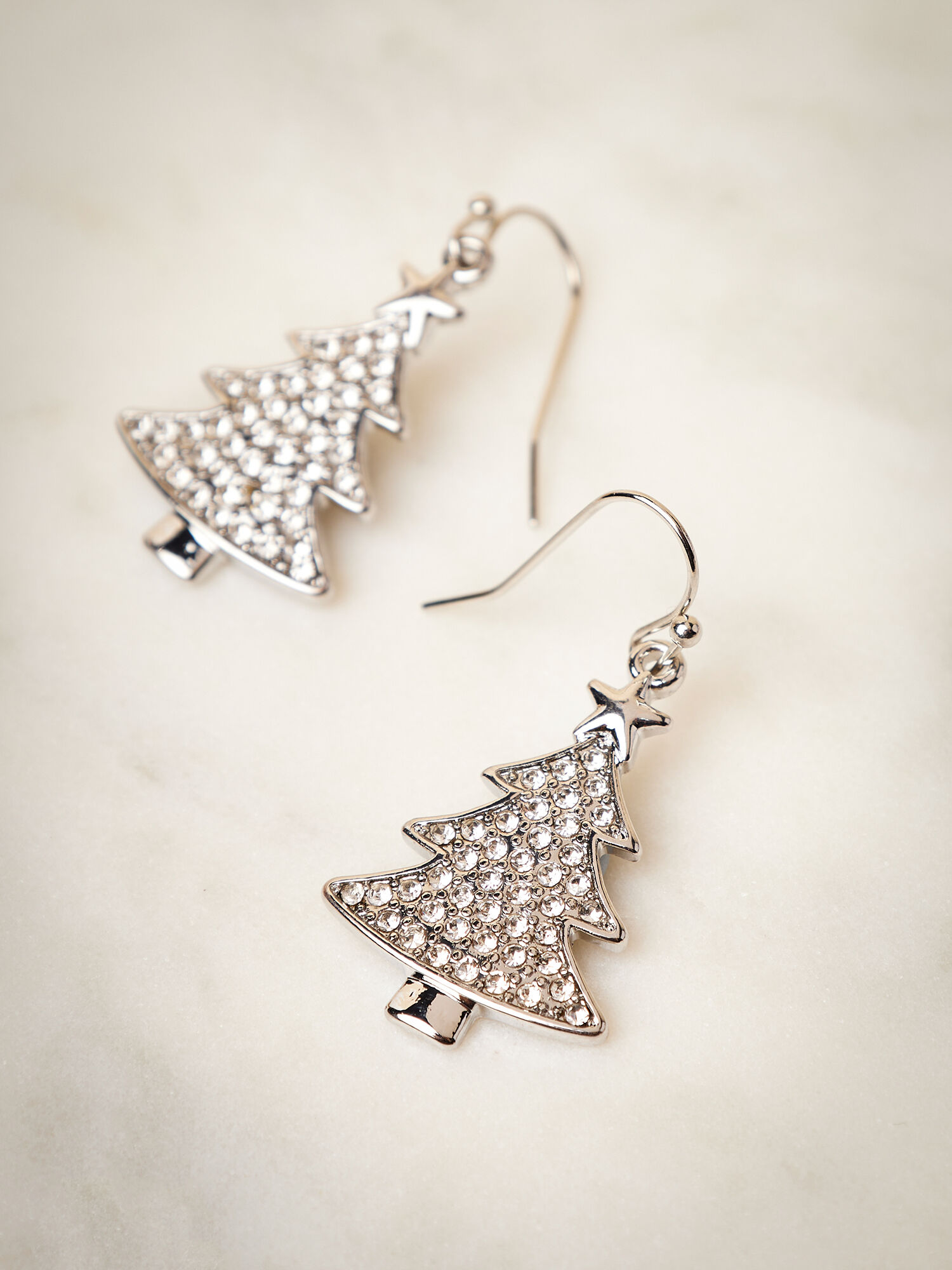 Silver xmas outlet earrings