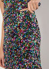 Rainbow Sequin Mini Skirt, Black, large