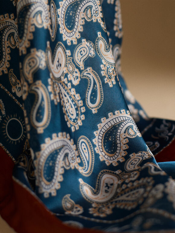 Summer Holiday Head Scarf, Purple, large