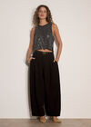 Gemstone Mesh Crop Top, Black, large