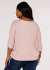 Curve Soft Touch Top, Pink, large