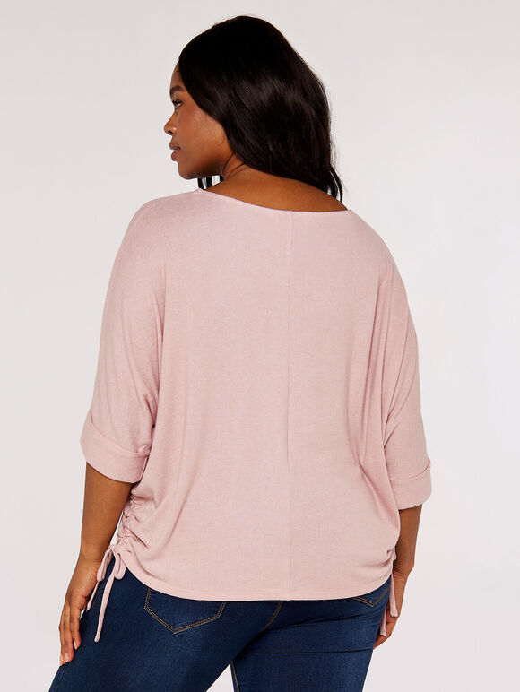 Curve Soft Touch Top, Pink, large
