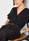 Soft Woven Utility Jumpsuit, Black, large