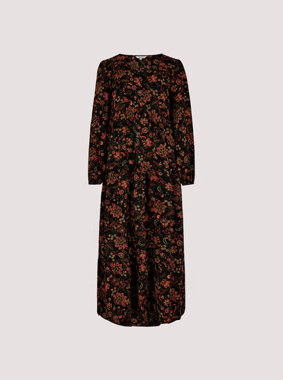 Boho Floral Print Maxi Dress