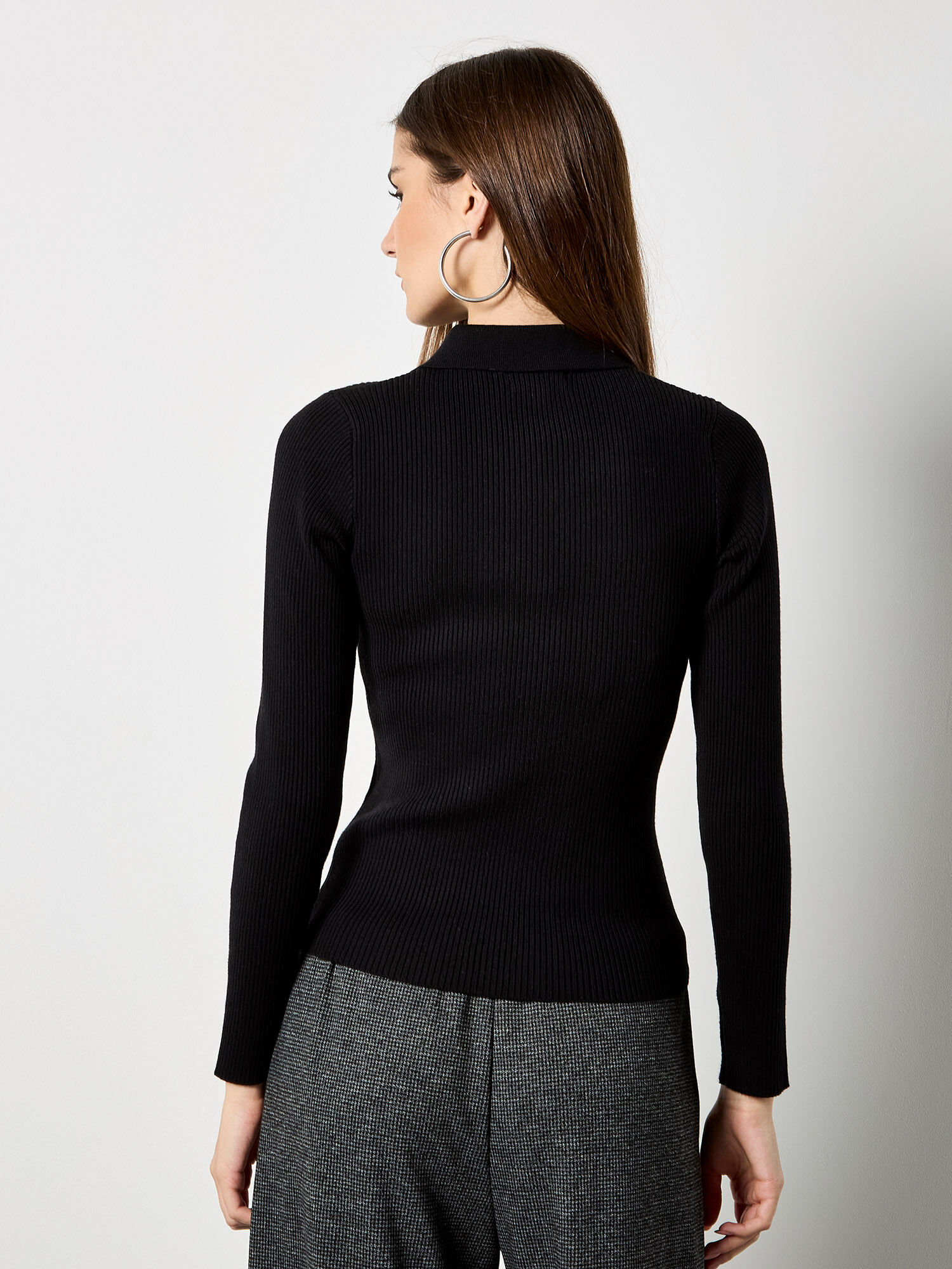 Zip Through Ribbed Knit Cardigan | Apricot Clothing