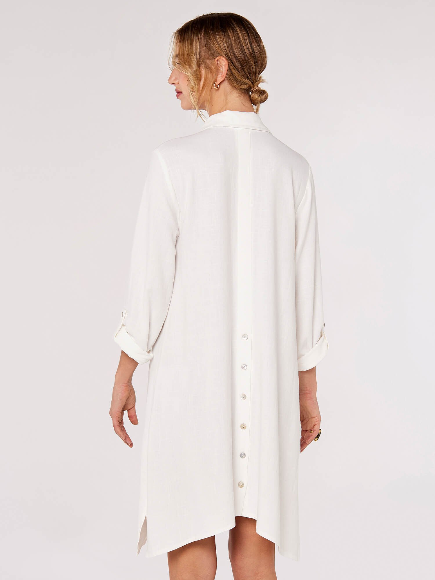 Oversized white button down shirt dress sales