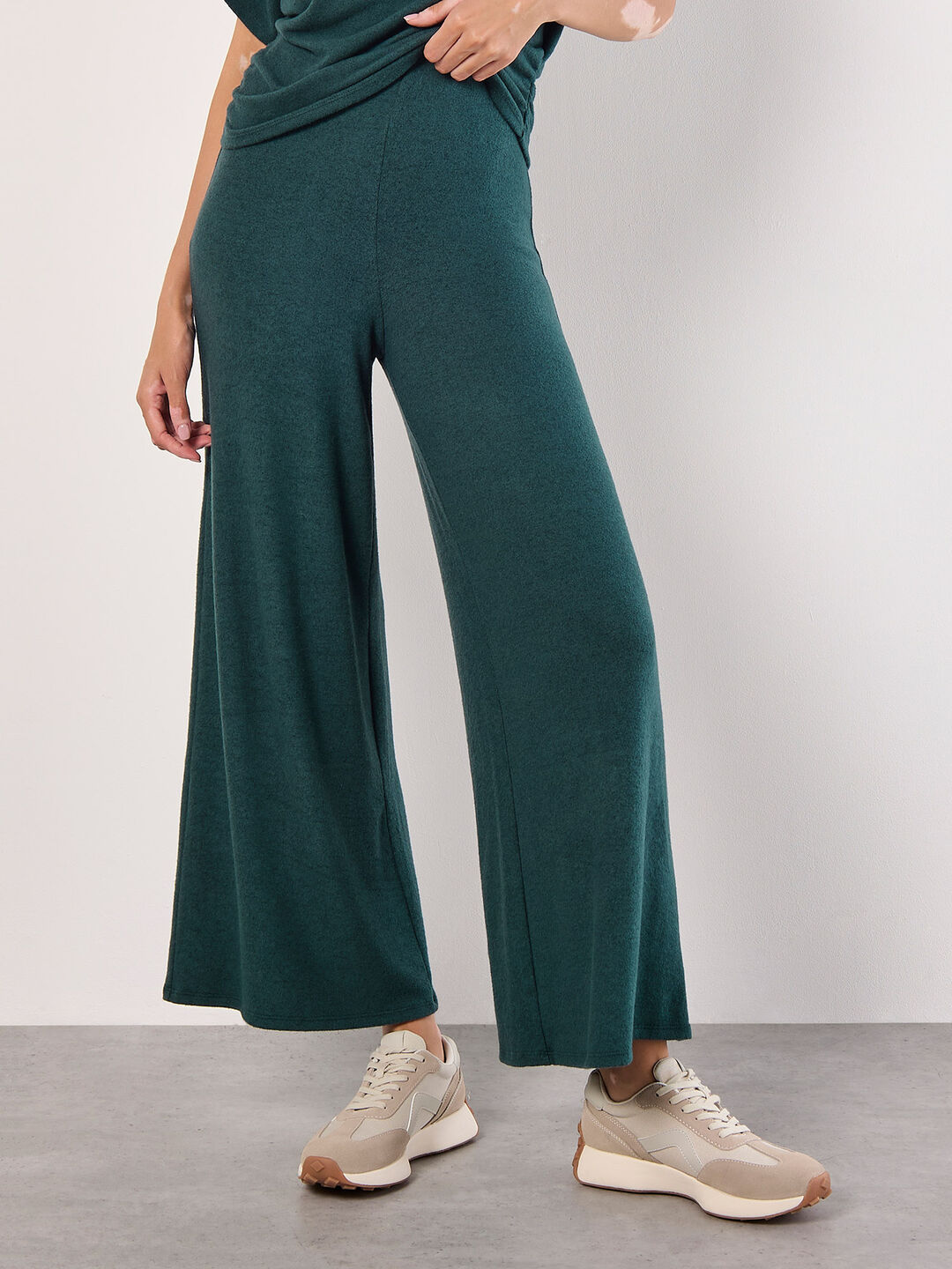 Image of Soft Touch Wide Leg Trousers