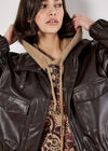 Mandala Hooded Tunic Jumper, Rust, large