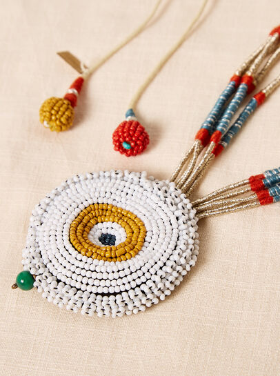 Circle Beaded Necklace