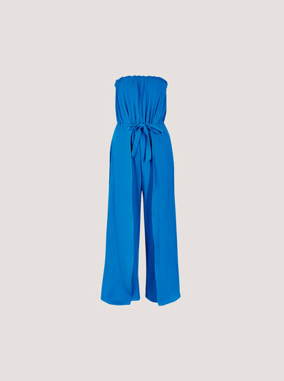 Cotton Wrap Bandeau Jumpsuit