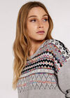 Fairisle Edge Jumper, Light Grey / Silver, large