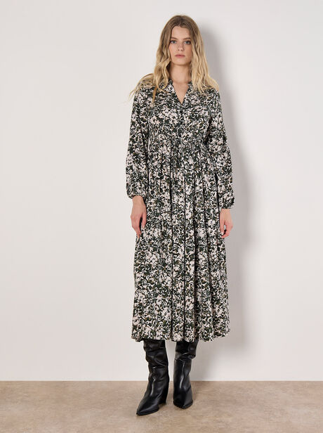 Camo Floral Midaxi Dress