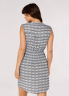 Check Pocket Mini Dress, Navy, large