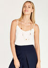 Double Layer Cami Top, Cream, large