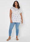 Seashell Shore Slub Top, Cream, large