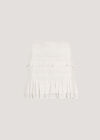 Smocked Ruffle Mini Skirt, White, large