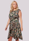 Tile Hankyhem Dress, Khaki, large