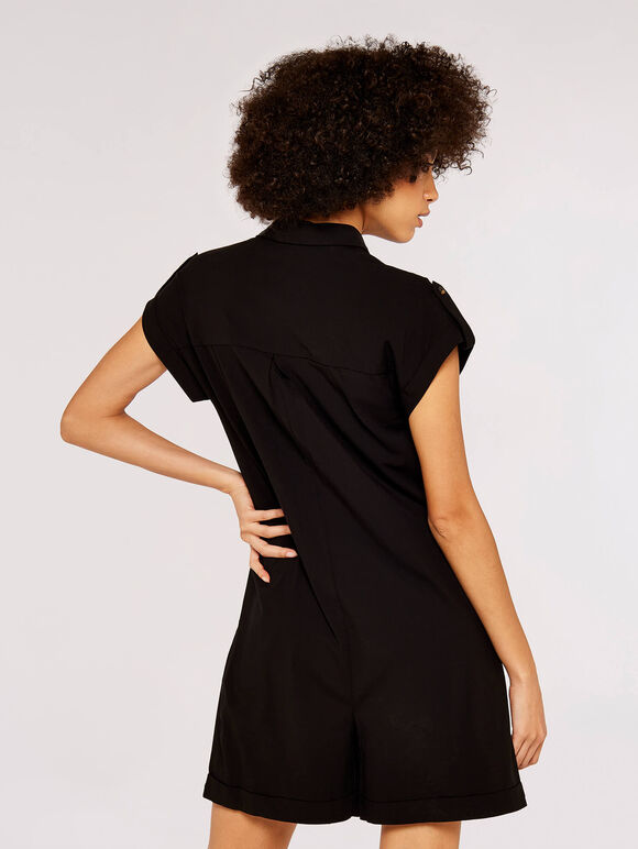 Utility Casa Playsuit, Black, large