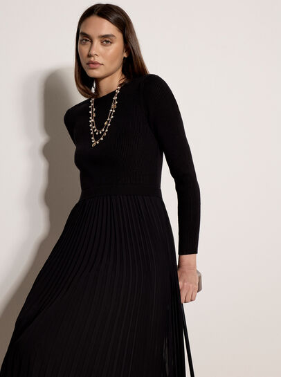 Ribbed Knit Midi Dress