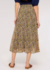 Pansy Ditsy Tiered Skirt, Green, large