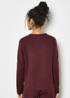 Statement Hammered Buttons Lightweight Cardigan, Burgundy, large