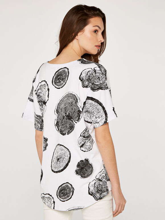 Tree Trunk Tee, Cream, large