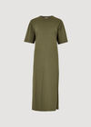 T-Shirt Midi Dress, Khaki, large