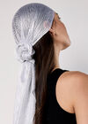 Lightweight Metallic Summer Pashmina, Silver, large