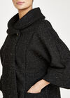 Teddy Tinsel Jacket, Black, large