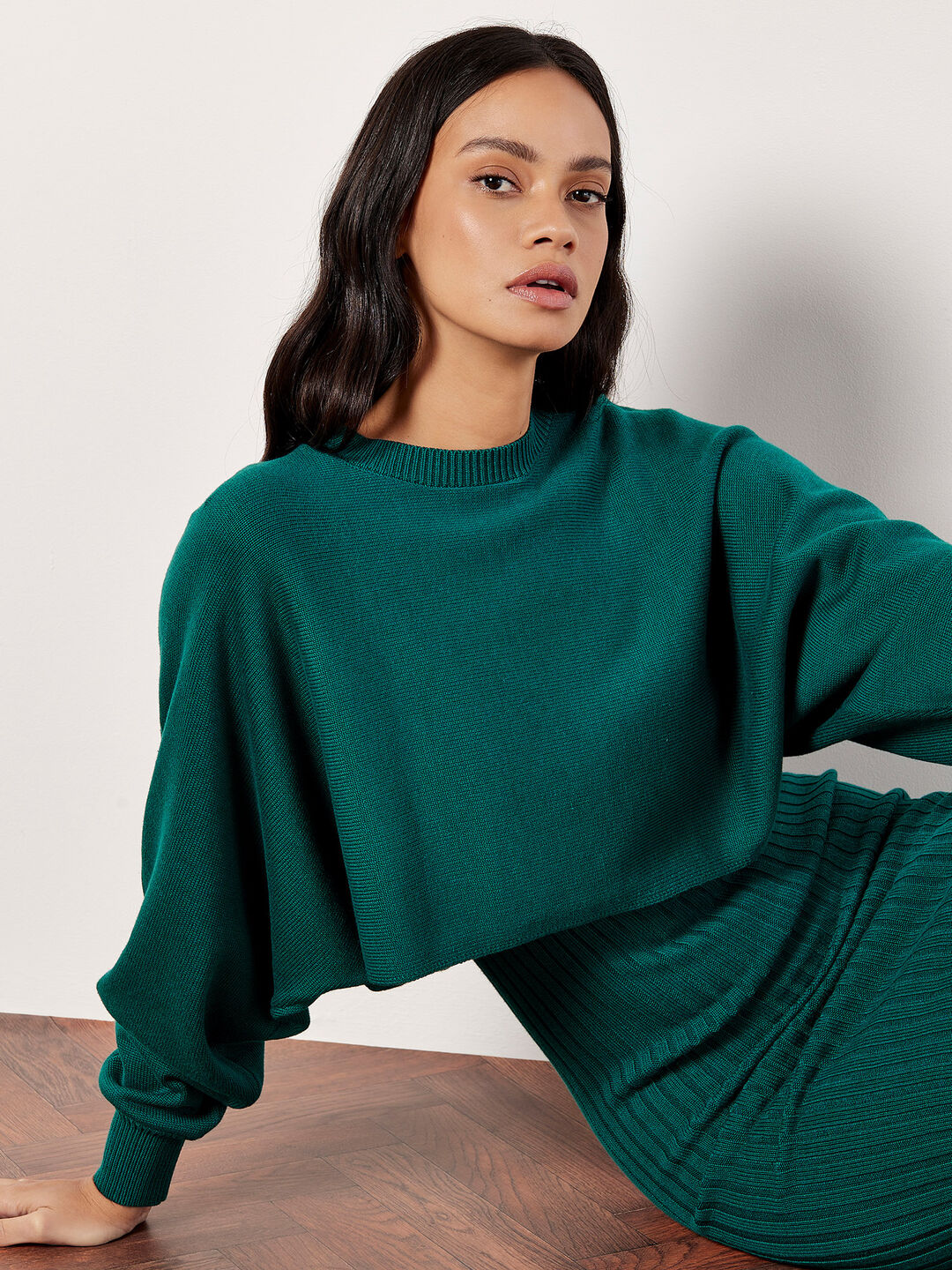 Image of Cropped Batwing Jumper