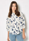 Pressed Daisy Shirt, Cream, large