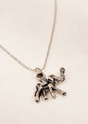 Silver Tone Elephant Pendant Necklace, Assorted, large