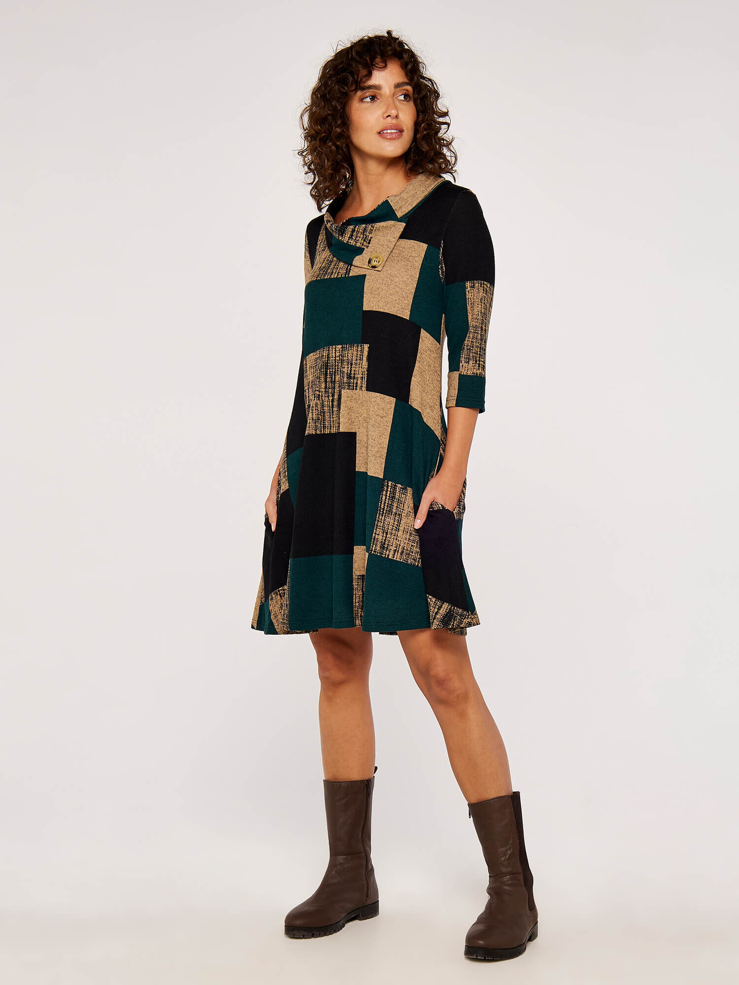 Apricot swing dress clearance
