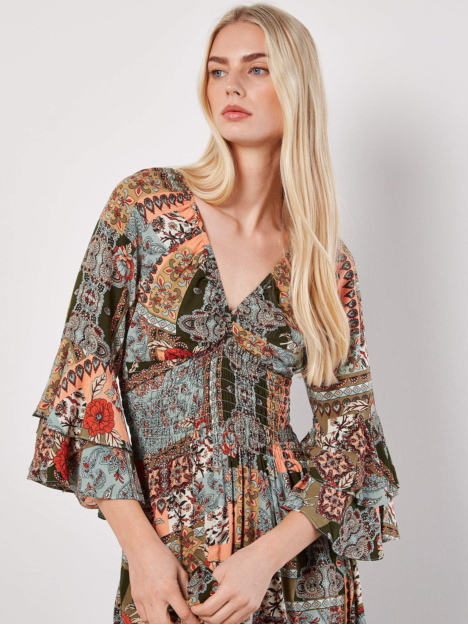 Scarf print dresses uk cheap