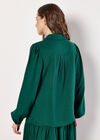 Balloon Sleeve Blouse, Green, large