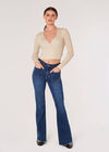 Ribbed Wrap Crop Top, Stone, large