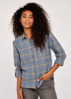 Pastel Window Check Shirt, Blue, large