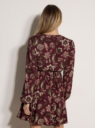 Folk Floral Mini Dress