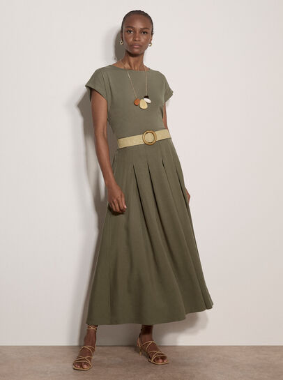 Turn-Up Sleeves Jersey T-Shirt