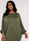 Curve Cocoon Mini Dress, Khaki, large