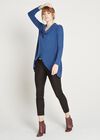 Shoulder Wrap Over Cardigan, Navy, large
