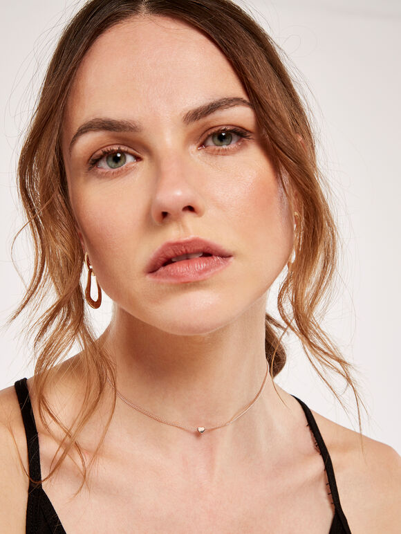 Tiny Heart Choker Necklace, Assorted, large