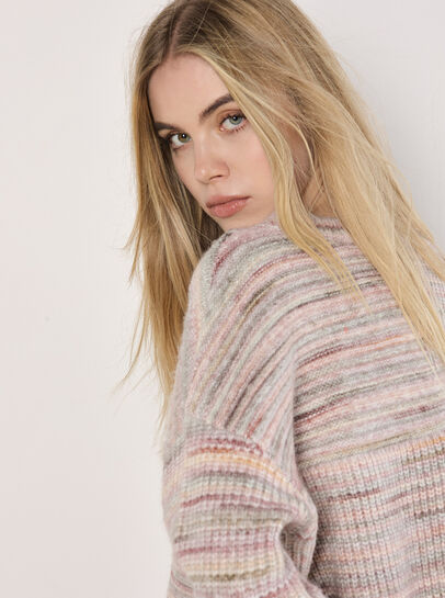 Space Dye Boxy Cropped Jumper